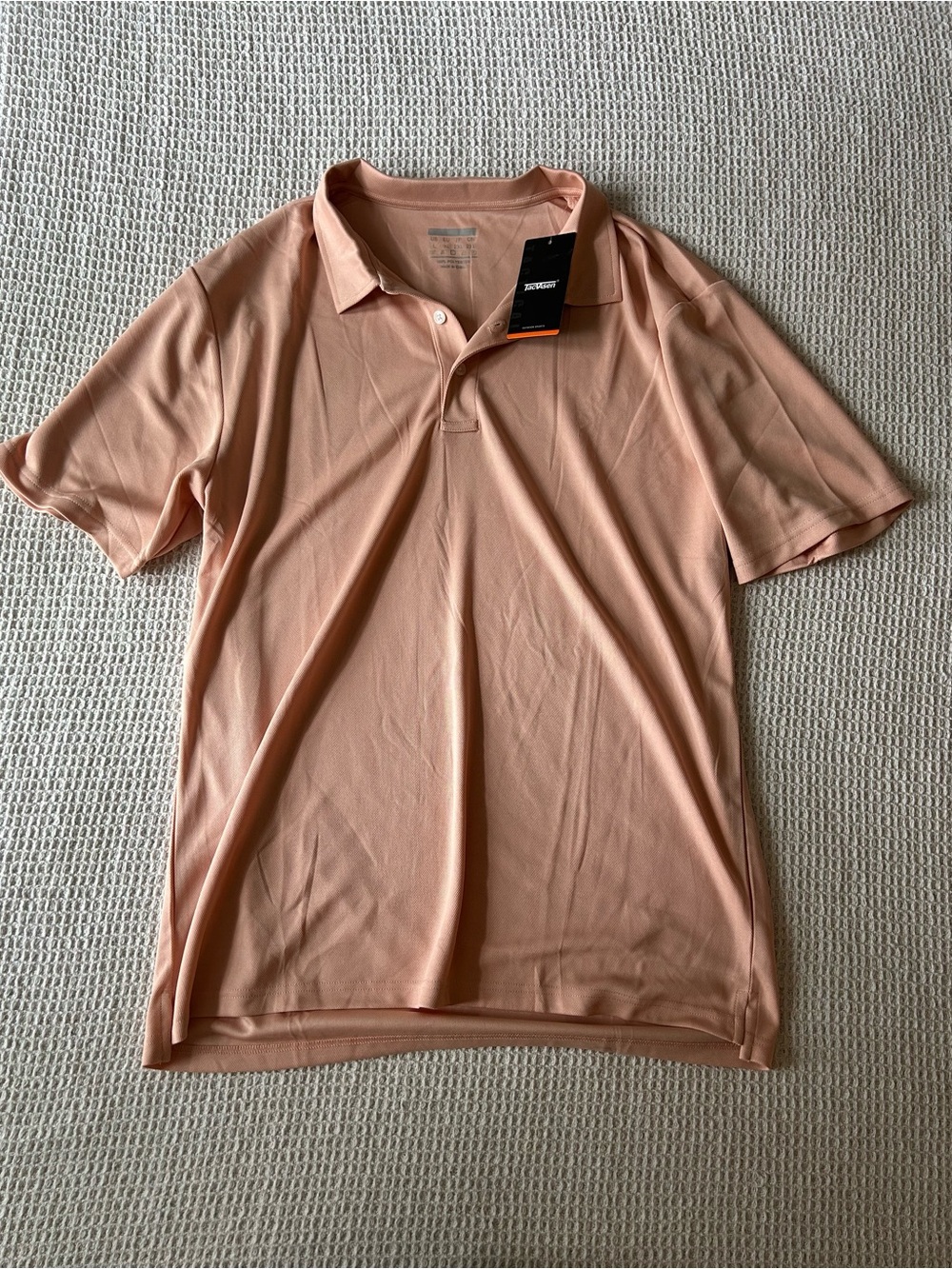 Tacvasen Golf Polo in Peach